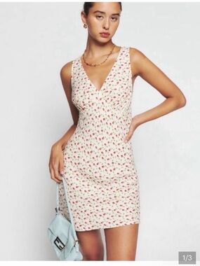 Reformation Calix Dress Rose size large